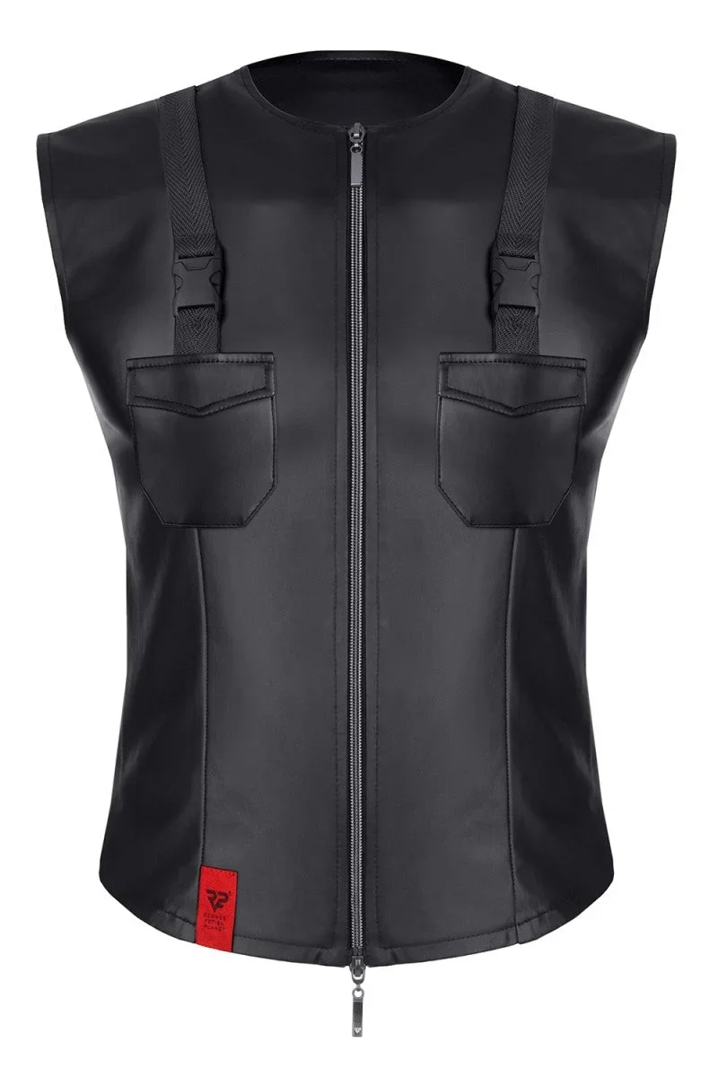 Herren Weste RMCamillo001 schwarz von Regnes Fetish Planet