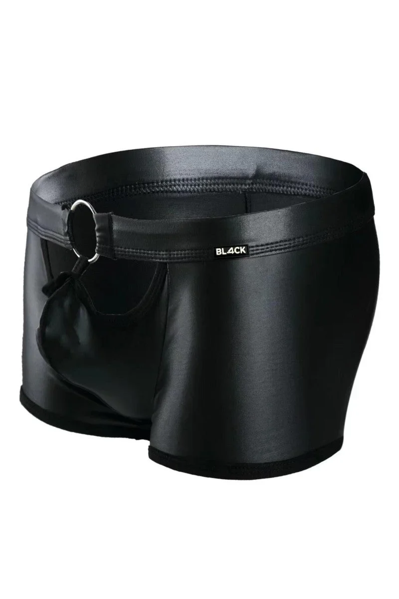 Cut4Men – Schwarzer Wetlook Boxer (BL4CK03)