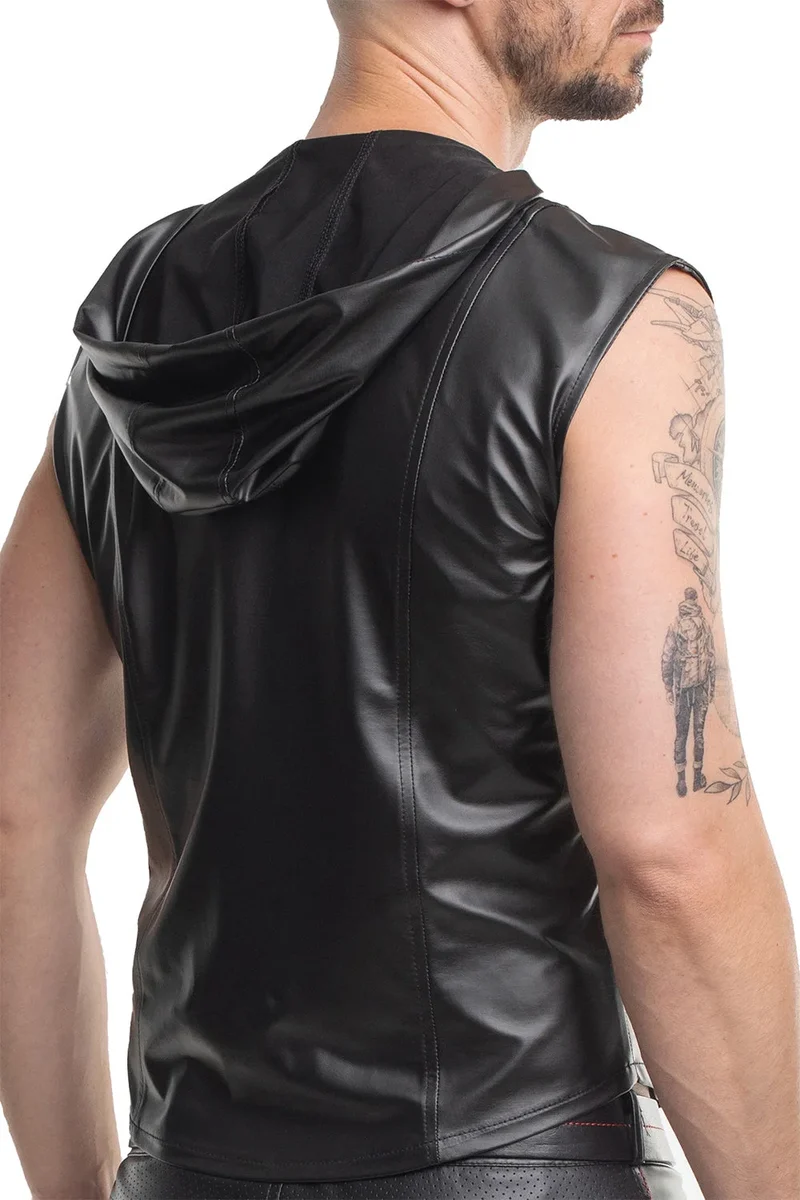 Herren Weste RMDario001 schwarz von Regnes Festish Planet