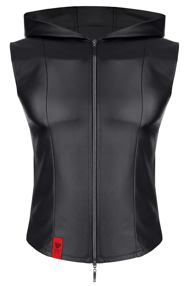 Herren Weste RMDario001 schwarz von Regnes Festish Planet
